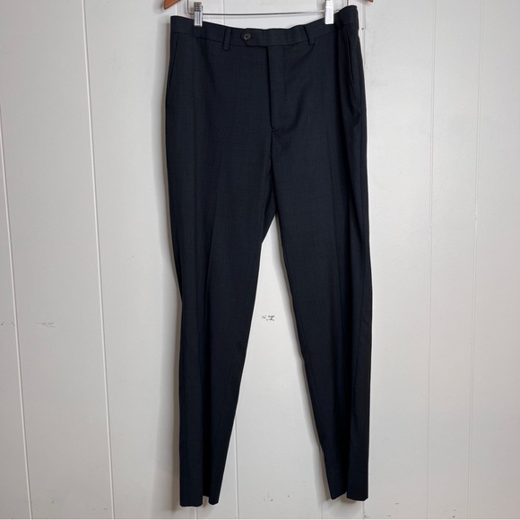 Ralph Lauren 2-Piece Dark Gray/Blue 100% Wool 2 Button 40R 36x32 Flaws - Picture 8 of 12